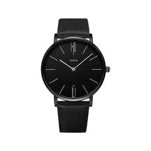 RUNERR Relógio Masculino Original Minimalista Quartzo Impermeável Aço Inoxidável Couro TMC739 40mm