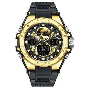 Relógio Skull display duplo - Sport Watch