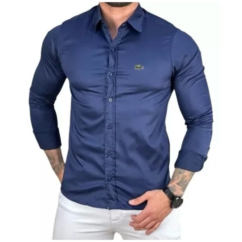 Camisa Social LCT Slim Manga Longa